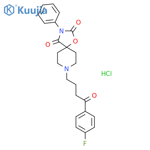 1-Oxa-3,8-diazaspiro[4.5]decane-2,4-dione,8-[4-(4-fluorophenyl)-4-oxobutyl]-3-phenyl-, hydrochloride (1:1) structure