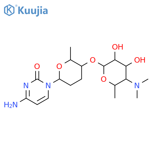 2(1H)-Pyrimidinone,4-amino-1-[2,3,6-trideoxy-4-O-[4,6-dideoxy-4-(dimethylamino)-a-D-glucopyranosyl]-b-D-erythro-hexopyranosyl]- (9CI) structure