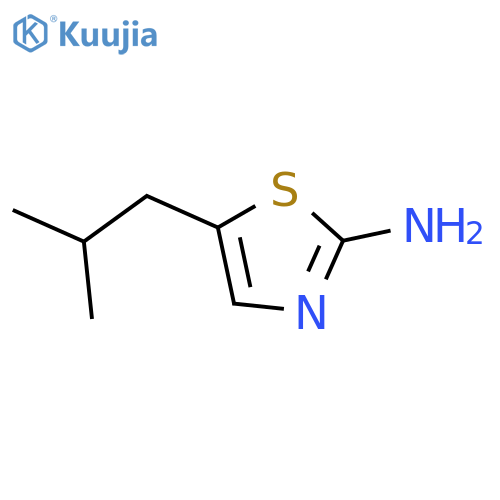 5-(2-methylpropyl)-1,3-thiazol-2-amine structure
