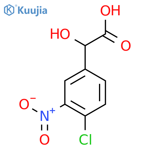 2-(4-chloro-3-nitrophenyl)-2-hydroxyacetic acid structure