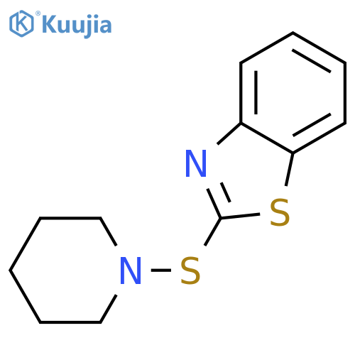 Benzothiazole,2-(1-piperidinylthio)- structure