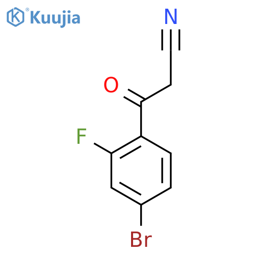 3-(4-Bromo-2-fluorophenyl)-3-oxopropanenitrile structure
