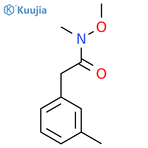 N-methoxy-N-methyl-2-(m-tolyl)acetamide structure