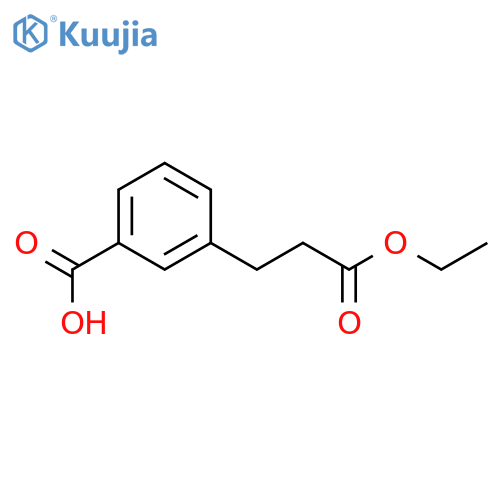 4-(3-Ethoxy-3-oxopropyl)benzoic Acid structure