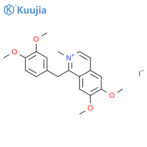 Isoquinolinium,1-[(3,4-dimethoxyphenyl)methyl]-6,7-dimethoxy-2-methyl-, iodide (1:1) structure