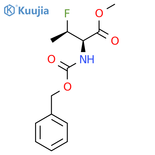 methyl (2R,3R)-2-{(benzyloxy)carbonylamino}-3-fluorobutanoate structure