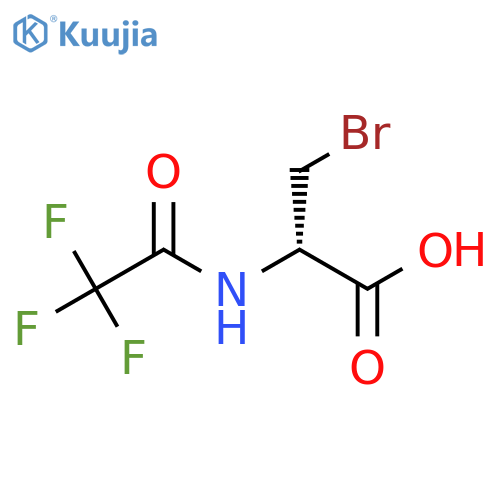 (2S)-3-bromo-2-(2,2,2-trifluoroacetamido)propanoic acid structure
