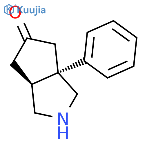 rac-(3aR,6aS)-3a-phenyl-octahydrocyclopentacpyrrol-5-one structure