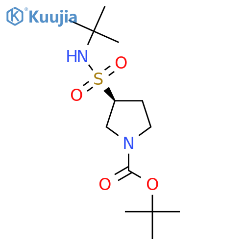 tert-butyl (3S)-3-(tert-butylsulfamoyl)pyrrolidine-1-carboxylate structure
