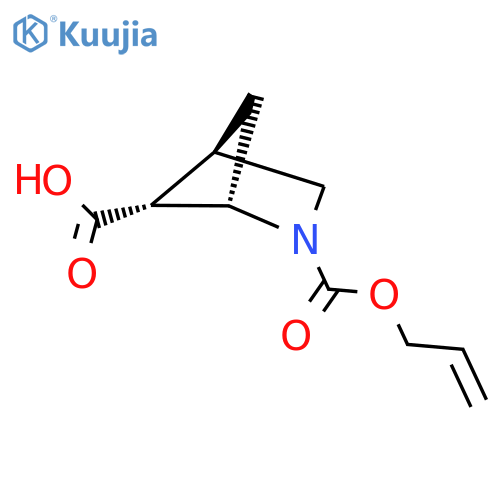 rac-(1R,4S,5S)-2-(prop-2-en-1-yloxy)carbonyl-2-azabicyclo2.1.1hexane-5-carboxylic acid structure