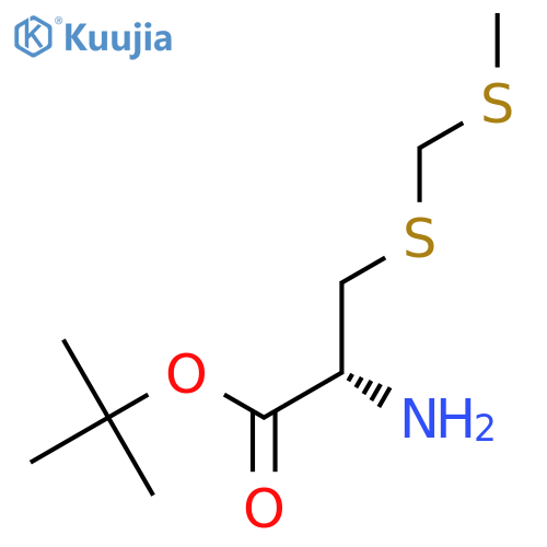 tert-butyl (2R)-2-amino-3-{(methylsulfanyl)methylsulfanyl}propanoate structure
