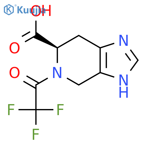 (6R)-5-(2,2,2-trifluoroacetyl)-1H,4H,5H,6H,7H-imidazo4,5-cpyridine-6-carboxylic acid structure