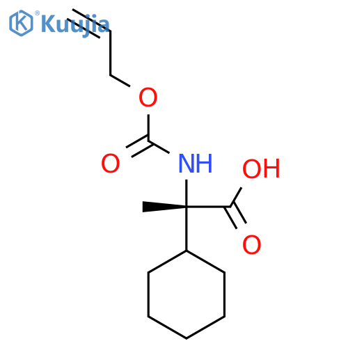 (2S)-2-cyclohexyl-2-{(prop-2-en-1-yloxy)carbonylamino}propanoic acid structure