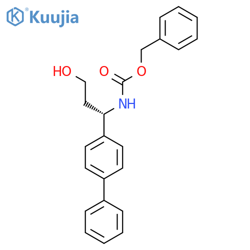 benzyl N-(1S)-1-{1,1'-biphenyl-4-yl}-3-hydroxypropylcarbamate structure