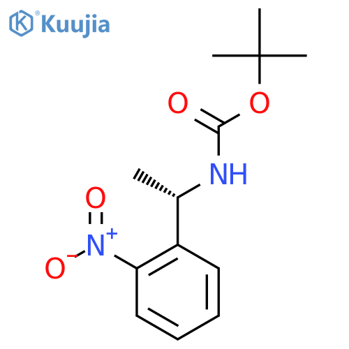tert-butyl N-(1S)-1-(2-nitrophenyl)ethylcarbamate structure