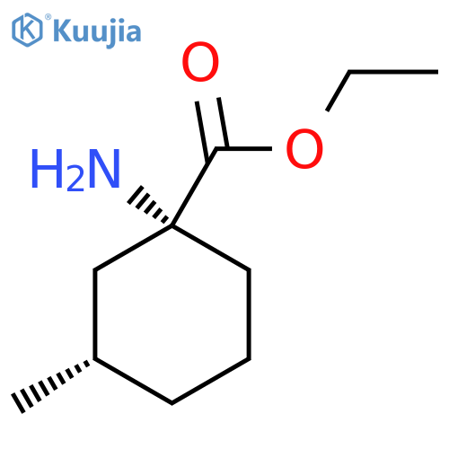 rac-ethyl (1R,3S)-1-amino-3-methylcyclohexane-1-carboxylate structure