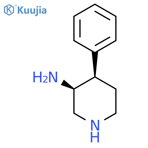 rac-(3R,4S)-4-phenylpiperidin-3-amine structure