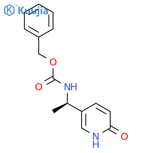 benzyl N-[(1R)-1-(6-hydroxypyridin-3-yl)ethyl]carbamate structure