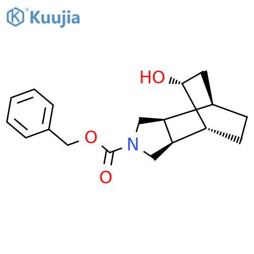 rac-benzyl (1R,2S,6S,7R,8R)-8-hydroxy-4-azatricyclo5.2.2.0,2,6undecane-4-carboxylate structure