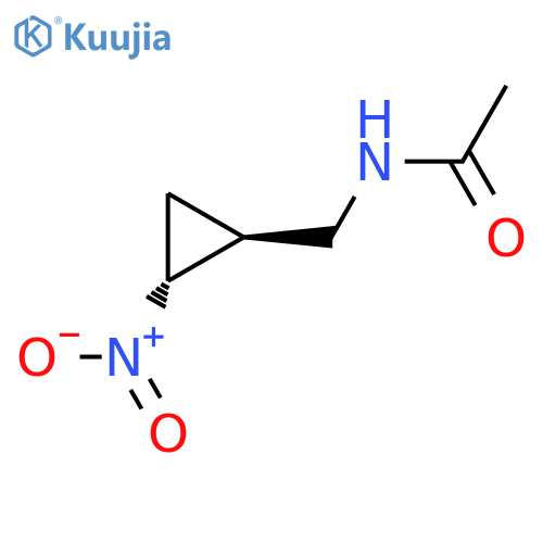 rac-N-{[(1R,2S)-2-nitrocyclopropyl]methyl}acetamide structure