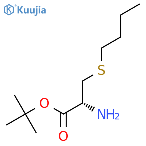 tert-butyl (2R)-2-amino-3-(butylsulfanyl)propanoate structure