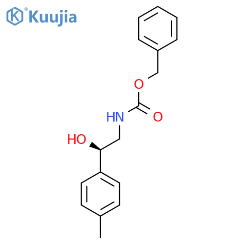 benzyl N-(2R)-2-hydroxy-2-(4-methylphenyl)ethylcarbamate structure