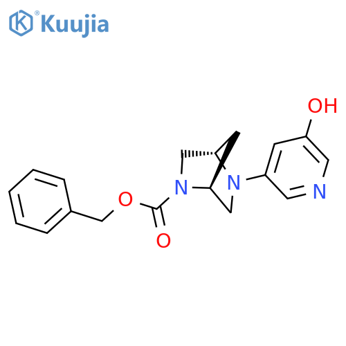 benzyl (1S,4S)-5-(5-hydroxypyridin-3-yl)-2,5-diazabicyclo2.2.1heptane-2-carboxylate structure