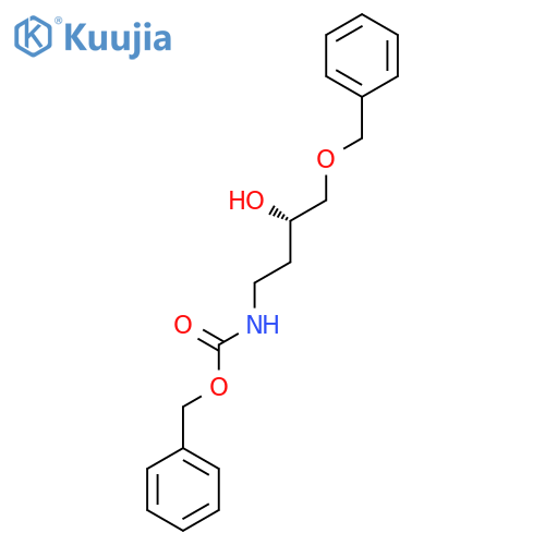 benzyl N-[(3S)-4-(benzyloxy)-3-hydroxybutyl]carbamate structure