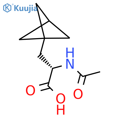 (2S)-3-{bicyclo1.1.1pentan-1-yl}-2-acetamidopropanoic acid structure