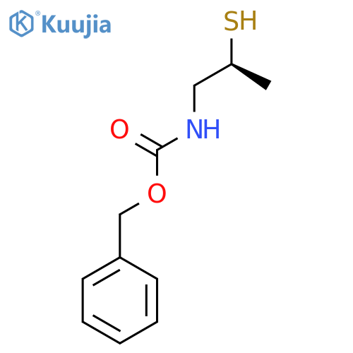 benzyl N-[(2S)-2-sulfanylpropyl]carbamate structure