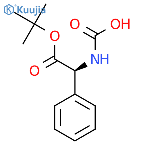 (1S)-2-(tert-butoxy)-2-oxo-1-phenylethylcarbamic acid structure