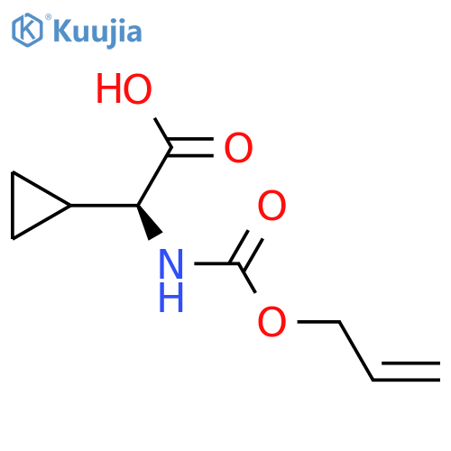 (2S)-2-cyclopropyl-2-{(prop-2-en-1-yloxy)carbonylamino}acetic acid structure