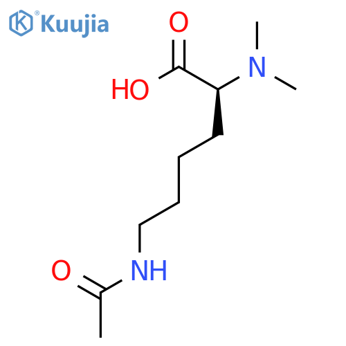 (2S)-2-(dimethylamino)-6-acetamidohexanoic acid structure