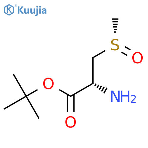 tert-butyl (2R)-2-amino-3-(S)-methanesulfinylpropanoate structure