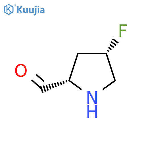 (2S,4S)-4-fluoropyrrolidine-2-carbaldehyde structure
