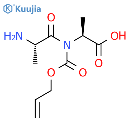 (2S)-2-(2S)-2-amino-N-(prop-2-en-1-yloxy)carbonylpropanamidopropanoic acid structure