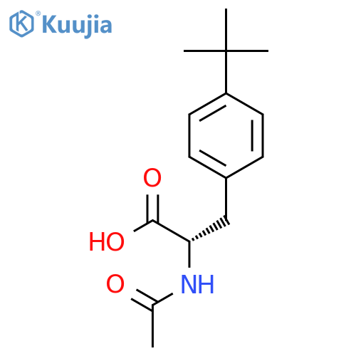 (2S)-3-(4-tert-butylphenyl)-2-acetamidopropanoic acid structure