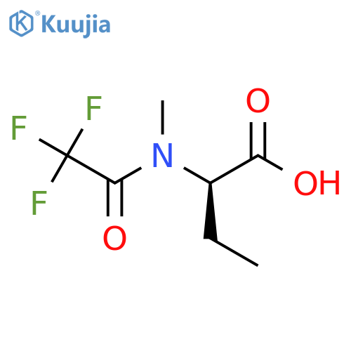 (2R)-2-(2,2,2-trifluoro-N-methylacetamido)butanoic acid structure