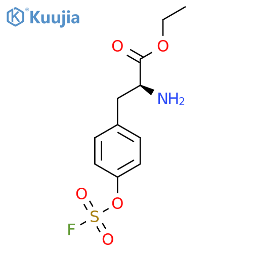 ethyl (2S)-2-amino-3-{4-(fluorosulfonyl)oxyphenyl}propanoate structure