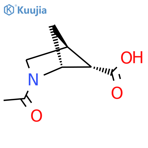 (1R,4S,5S)-2-acetyl-2-azabicyclo2.1.1hexane-5-carboxylic acid structure