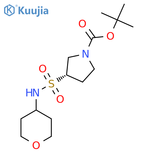 tert-butyl (3S)-3-(oxan-4-yl)sulfamoylpyrrolidine-1-carboxylate structure