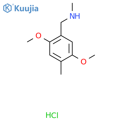 (2,5-dimethoxy-4-methylphenyl)methyl(methyl)amine hydrochloride structure
