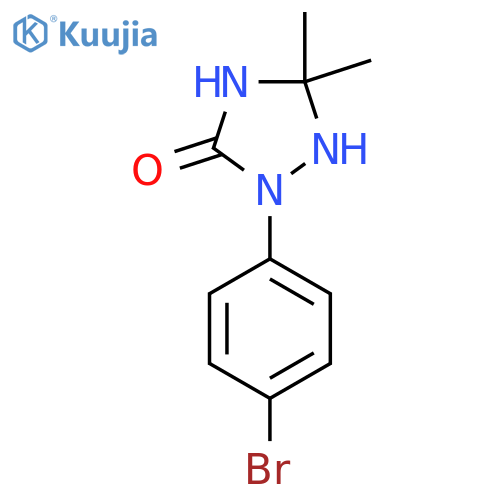 2-(4-Bromophenyl)-5,5-dimethyl-1,2,4-triazolidin-3-one structure