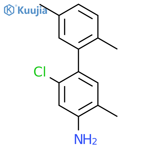2-chloro-2',5,5'-trimethyl-1,1'-biphenyl-4-amine structure