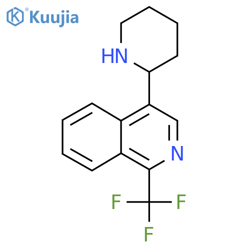 4-(Piperidin-2-yl)-1-(trifluoromethyl)isoquinoline structure