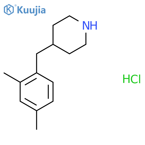 4-[(2,4-Dimethylphenyl)methyl]piperidine hydrochloride structure
