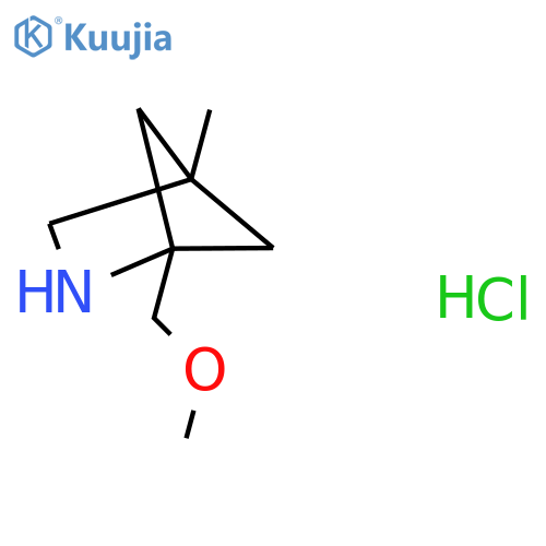 1-(methoxymethyl)-4-methyl-2-azabicyclo2.1.1hexane hydrochloride structure