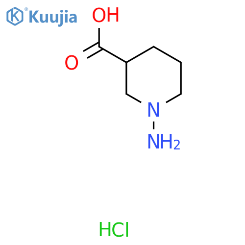 1-Aminopiperidine-3-carboxylic acid hydrochloride structure