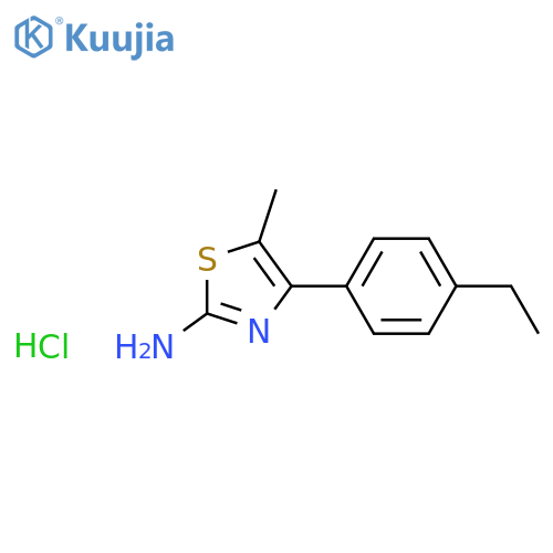 4-(4-Ethylphenyl)-5-methyl-1,3-thiazol-2-amine hydrochloride structure