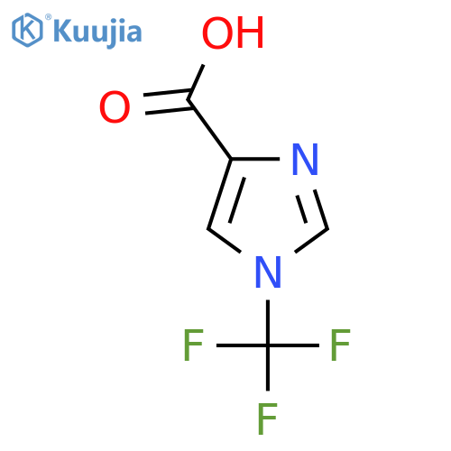 1-(trifluoromethyl)-1H-imidazole-4-carboxylic acid structure